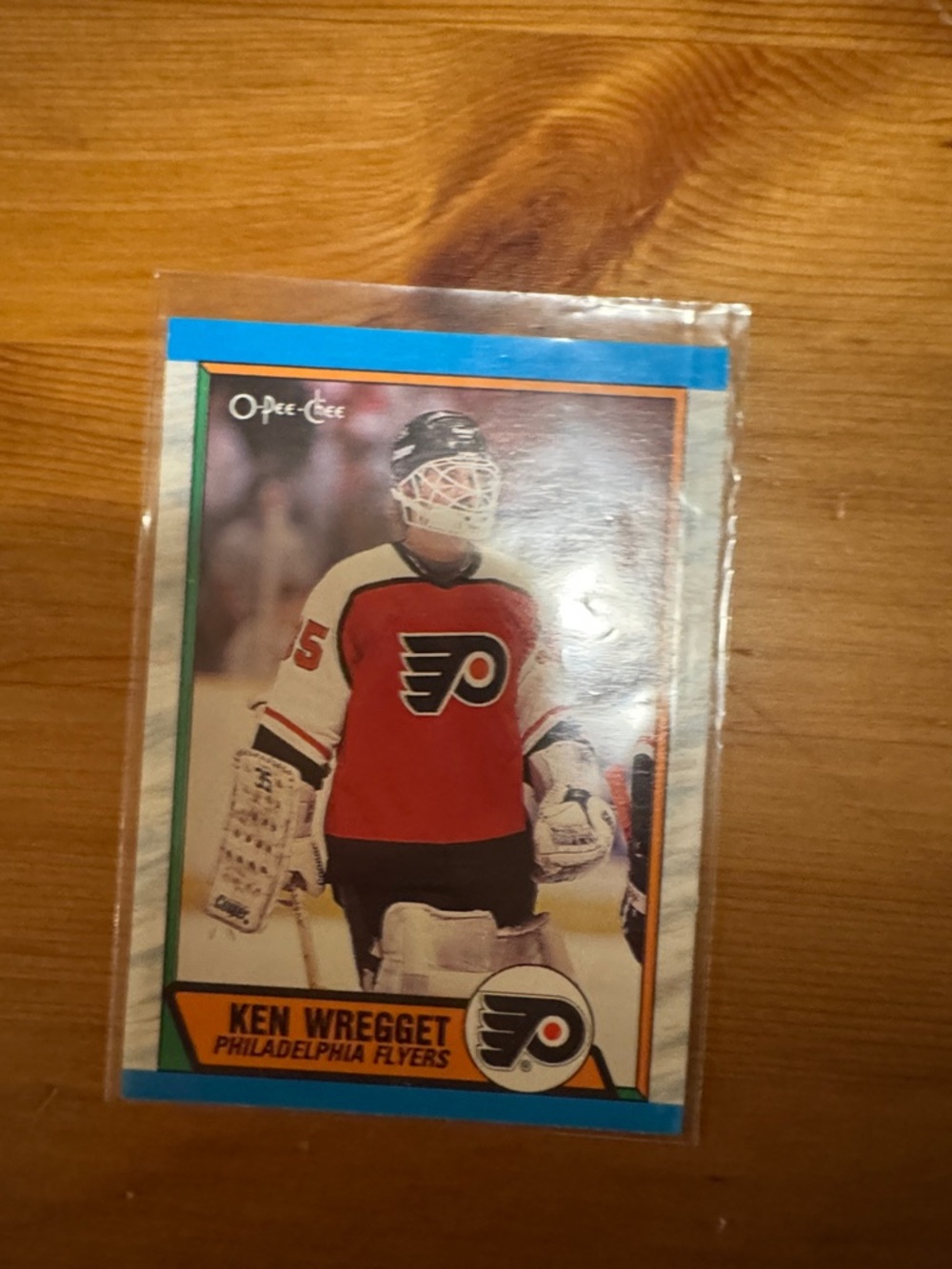 Ken Wregget Philadelphia Flyers Hockey Card - Red, Black, White